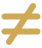not equal icon